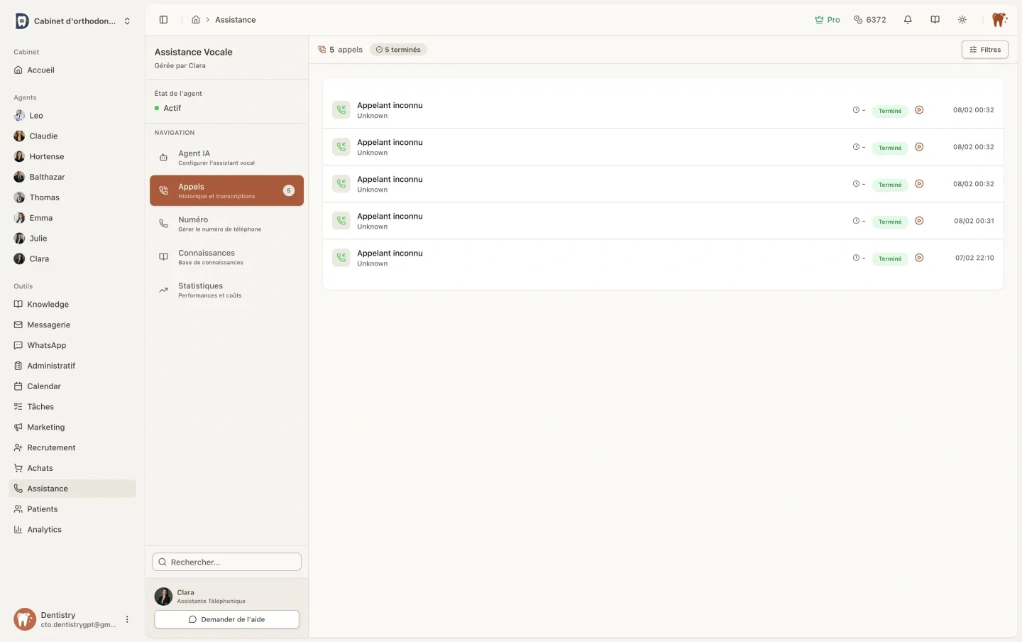 Assistance - Interface vocale